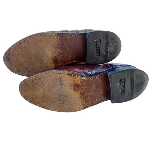 VTG FLORSHEIM The Worthmore Shoe Men\'s Burgundy Wing Tips Size 10 EEE USA main image 7